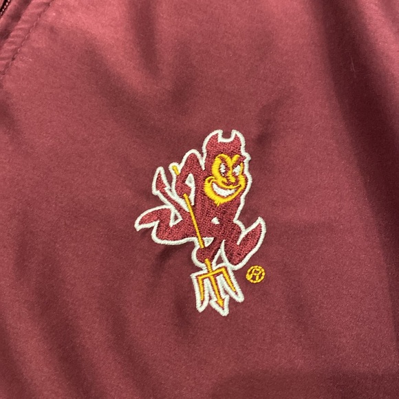 Vintage Arizona State Sun Devils Quarter Zip Windbreaker Jacket Size L - Picture 3 of 5